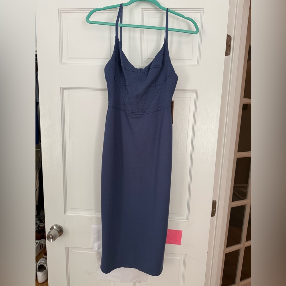 Bailey 44 Blue Spaghetti Strap Fayette Dress NWT Sz S
